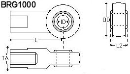 image of Rod-End Bearings For Captive-Guided Position Transducers 